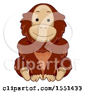 Poster, Art Print Of Cute Orangutan Sitting