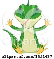 Poster, Art Print Of Sitting Green Lizard