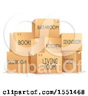 Poster, Art Print Of Marked Moving Boxes