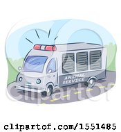 Clipart Of A Animal Ambulance Royalty Free Vector Illustration by BNP Design Studio