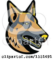 German Shepherd Dog Mascot Head