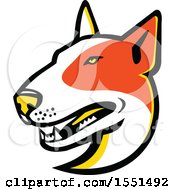 Bull Terrier Dog Mascot Head
