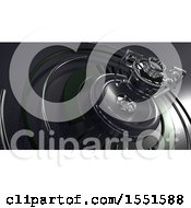 Clipart Of A 3d Trophy Cup Background Royalty Free Illustration
