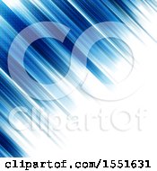 Clipart Of A Background Of Blue Streaks On White Royalty Free Vector Illustration