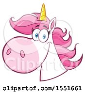 Poster, Art Print Of Pink Haired Unicorn Mascot