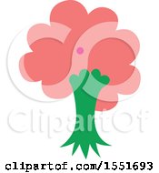 Clipart Of A Pink Tree Royalty Free Vector Illustration by Cherie Reve