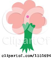 Clipart Of A Pink Tree Royalty Free Vector Illustration by Cherie Reve