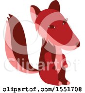 Clipart Of A Red Fox Royalty Free Vector Illustration by Cherie Reve