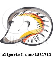 Clipart Of A Cute Hedgehog Forest Animal Royalty Free Vector Illustration