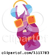 Poster, Art Print Of Cute Funky Llama Wearing Sunglasses