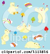Poster, Art Print Of Cute Polar Bear Enjoying A Nice Day