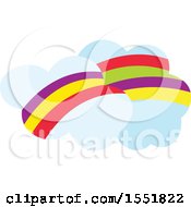 Clipart Of Rainbow Clouds Royalty Free Vector Illustration by Cherie Reve