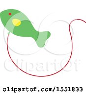 Clipart Of A Fish Balloon Royalty Free Vector Illustration by Cherie Reve
