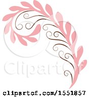 Clipart Of A Flourish Design Royalty Free Vector Illustration