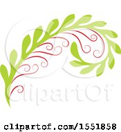 Clipart Of A Flourish Design Royalty Free Vector Illustration by Cherie Reve