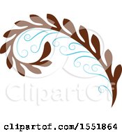 Clipart Of A Flourish Design Royalty Free Vector Illustration by Cherie Reve
