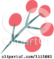 Clipart Of A Plant Sprig Royalty Free Vector Illustration