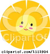 Clipart Of A Cute Male Lion Face Royalty Free Vector Illustration