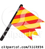 Clipart Of A Car Racing Flag Royalty Free Vector Illustration