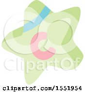 Clipart Of A Baby Toy Star Royalty Free Vector Illustration