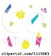 Clipart Of Party Confetti Royalty Free Vector Illustration by Cherie Reve