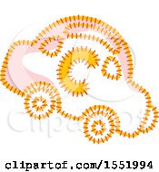 Clipart Of A Letter C On A Car Royalty Free Vector Illustration by Cherie Reve