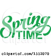 Poster, Art Print Of Green Spring Time Text Design
