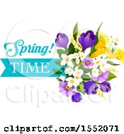 Poster, Art Print Of Spring Flower Design With Text