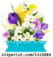 Poster, Art Print Of Spring Flower And Banner Design Element