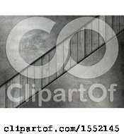 Clipart Of A Gray Wood And Metal Background Royalty Free Illustration