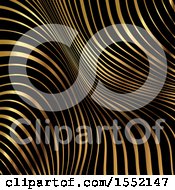 Poster, Art Print Of Black And Golden Stripe Background