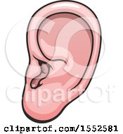 Clipart Of An Ear Human Anatomy Royalty Free Vector Illustration by Vector Tradition SM