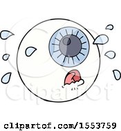 Cartoon Eyeball Crying by lineartestpilot