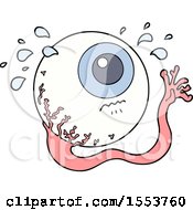 Cartoon Eyeball Crying by lineartestpilot
