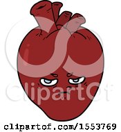 Cartoon Mean Heart by lineartestpilot