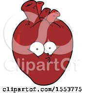 Poster, Art Print Of Cartoon Confused Heart