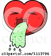 Cartoon Love Sick Heart by lineartestpilot