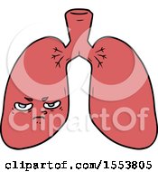 Poster, Art Print Of Cartoon Angry Lungs