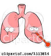 Cartoon Unhealthy Lungs