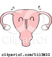 Poster, Art Print Of Cartoon Happy Uterus