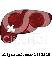 Poster, Art Print Of Cartoon Unhealthy Liver