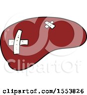 Poster, Art Print Of Cartoon Repaired Liver