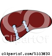 Poster, Art Print Of Cartoon Liver Crying