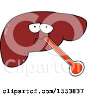 Poster, Art Print Of Cartoon Unhealthy Liver