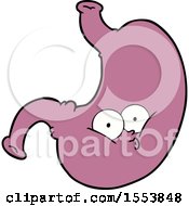Poster, Art Print Of Cartoon Bloated Stomach