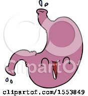 Cartoon Happy Stomach by lineartestpilot