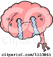Poster, Art Print Of Cartoon Brain With Headache