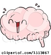 Poster, Art Print Of Cartoon Brain Laughing