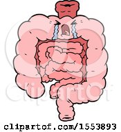 Cartoon Intestines Crying by lineartestpilot