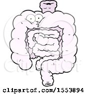 Cartoon Surprised Intestines by lineartestpilot